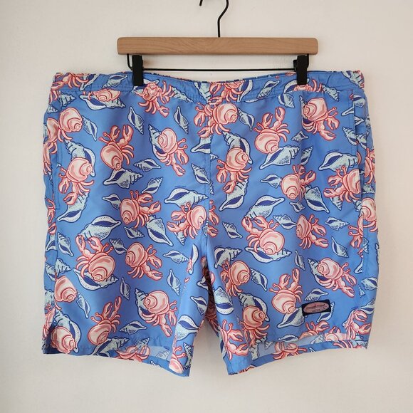 Vineyard Vines Coastal Crabs Shells Swim Trunks Shorts Bathing Suit Size XL - Picture 1 of 10